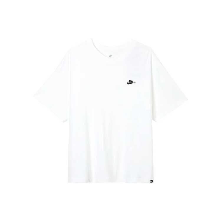Nike Sportswear 純色寬鬆圓領短袖T卹 男款 白色 - 白色 - 查看 12