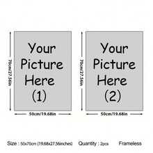 1pc/2pcs/3pcs Customized Poster Print - Frameless Personalized Poster - Family Photo Poster - Wedding Poster Landscape & Portrait, Customizable With Your Photos, Celebrities, Landscapes, Etc. - Perfect Gift, Home Decor, Wall Decor - Multicolor - View 20