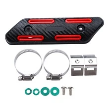 One Motorcycle Exhaust Cover (Including Accessories), Exhaust Pipe Heat Shield, Heat Dissipation Protection Cover, Off-Road Vehicle Modification Heat Shield, Modification Accessories, Suitable For Jinjira 300 And Other Off-Road Motorcycles. - Multicolor - View 6