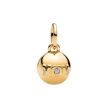 1Pc Contas de Encanto Douradas Cintilantes em Forma de Cachorrinho, Coração, Moinho de Vento, Adequadas para Pulseira e Colar, Contas para DIY em Prata 925, Joalharia para Mulheres, Presente de Joalharia para Rapariga - Ouro - Ver 12