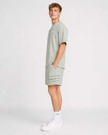 Nike 純色品牌Logo印套頭短袖T卹 男款 淺綠色 - 薄荷綠 - 查看 8