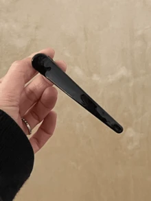 20/10/1pc Black Plastic Simple Elongated Pointed Clip Hair Clips, Salon Hairdressing Clips For Bangs & Hair Styling - Black - View 3