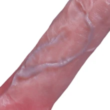 1Pc Female Sex Toy, Male Penis, Thrust Dildo Vibrator, Big Penis, Female Vaginal Stimulator. 8.7-Inch Integrated Insertion Dildo, One-Button Remote Control Operation. It Has 9 Kinds Of Vibration - 棕色 - 查看 2