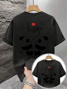 Men T-Shirts - 黑色 - 查看 4