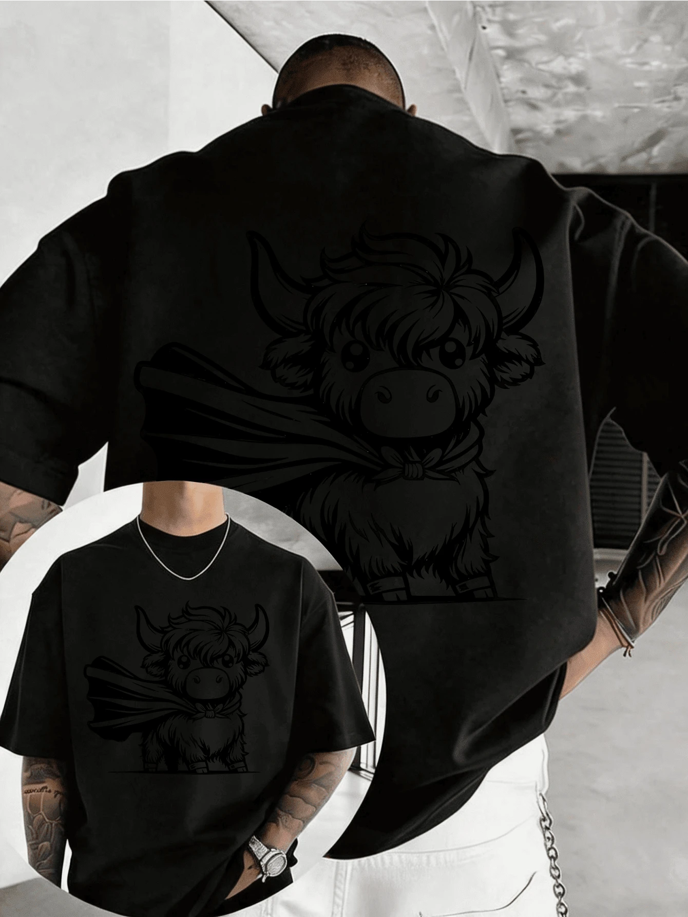 T-Shirts für Herren - Schwarz - Übersicht 1
