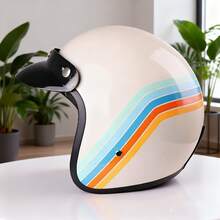 Casco de motocicleta modelo L07 3/4, diseño modular fabricado en material de resina ABS, casco de motocicleta unisex para todas las estaciones y duradero - Casco de tres cuartos 07 - Ver 7