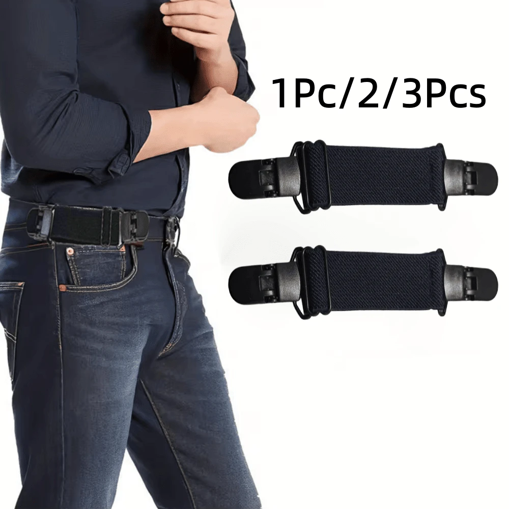 1Pc/2/3Pcs Adjustable Invisible Belt, No-Button Elastic Waistband, Convenient Jeans Waist Tightener, No-Bulge Waist Adjustment Strap, Comfortable And Non-Constricting