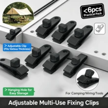 6/12-Pack Heavy-Duty Tarp Clips - Strong Locking Grip Clamps With Thumb Screws, Designed For Securing Tarps And Awnings. Suitable For Camping Tarps, Sunshades, RV Awnings, Car Covers, Pool Covers, Boat Covers, And More. - A - View 1