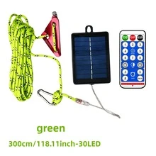 1pc Outdoor Solar Powered Sunshade Tent Reflective Windproof Rope Light, Night Safety Reflective Rope Light For Sunshade Tent, Thickened Outdoor Camping Tent Windproof Rope Light, Fixed Rope, Reflective Rope, Outdoor Clothes Drying Rope, Sunshade Net, Rainproof - A - View 2