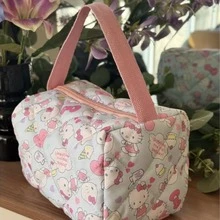 SANRIO 1個 Hello Kitty 卡通印花大容量化妝包，便攜式收納袋，盥洗包，輕便旅行整理包，適用於化妝品和日常出遊 - 彩色 - 查看 8