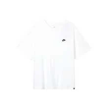 Nike Sportswear Solid Color Loose Crew Neck Short Sleeve T-Shirt, Men's, White - White - View 15