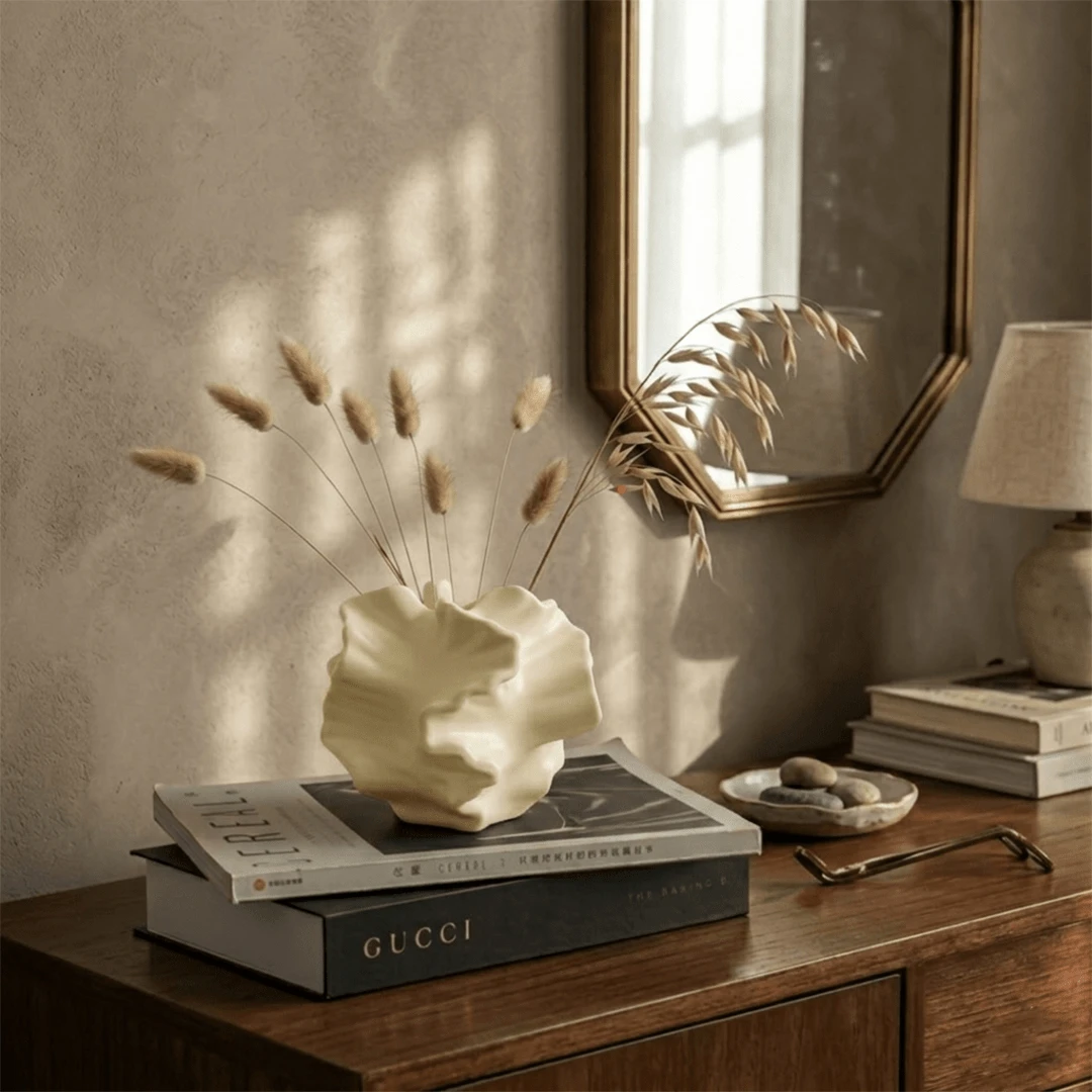Ceramic Vase Modern Art Aroma Diffuser, Can Be Used As Diffuser And Fragrance Stone Container, Multiple Colors Available, Creative Home Fragrance Decor Gift