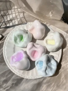 1個冰淇淋擠壓紓壓球，可塑性壓力釋放球，新款柔軟擠壓紓壓球玩具，DIY擠壓感官玩具，壓力釋放玩具－可變形擠壓紓壓玩具款式，慢回彈壓力釋放球，完美禮物，生日禮物，聖誕禮物，節日禮物 - 混色 - 查看 4