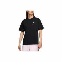 Nike Sportswear Logo字母刺繡圓領寬鬆短袖T卹 男款 黑色 - 黑色 - 查看 3