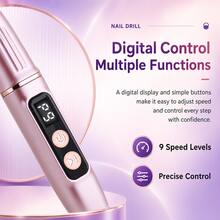 GANLAIX 專業美甲磨甲機套組，USB 充電式美甲磨甲機，300mAh 大容量鋰電池，美甲與足部護理套組，居家與沙龍美甲磨甲機套組，美甲拋光塊，美甲與足部拋光工具 - 西瓜粉 - 查看 5
