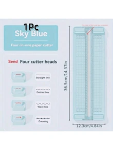 1Pc/2pcs A3/A4 Portable Paper Cutter Trimmer, Easy To Use Precision Cutting Tool, Suitable For School, Home And Office - Durable Plastic Material - Multicolor - View 25