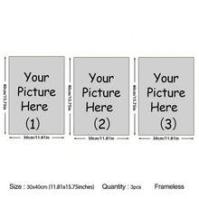 1pc/2pcs/3pcs Customized Poster Print - Frameless Personalized Poster - Family Photo Poster - Wedding Poster Landscape & Portrait, Customizable With Your Photos, Celebrities, Landscapes, Etc. - Perfect Gift, Home Decor, Wall Decor - Multicolor - View 13