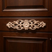 1pc Solid Wood Carving Horizontal Flowers, Home Decorations, Woodworking Supplies, Suitable For Cabinets, Doors And Windows, Furniture, Background Walls, Porches, Offices And Other Decorations, Holiday Decorations, DIY Decorations. - Multicolor - View 5