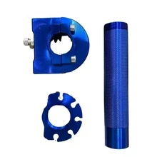 Puño de acelerador universal de 7/8" 22mm de aleación de aluminio CNC para motocicleta, manillar de acelerador ajustable de alto rendimiento, puño de acelerador de repuesto para modificación de scooter todoterreno - A - Ver 14