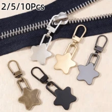 2/5/10Pcs Star-Shaped Zipper Pulls, Detachable Quick Repair, Universal Metal Zipper Head Pendant Replacement Accessories With Small Hole, Tool-Free, Suitable For Bags, Clothes, Jackets, Shoes, Boots, Zipper Pulls - Multicolor - View 12