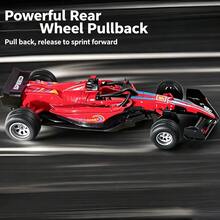 1pc Alloy F1 Formula Racing Car Model, Powerful Rear Wheel Spring, Streamlined Body, Exquisite Paint, Multiple Colors Available, Suitable For Children's Toys/Collection Display/Birthday Gifts/Holiday Celebrations - Multicolor - View 1