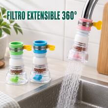 Filtro Universal de Grifo con Rotación 360° y Longitud Ajustable - Ver 1