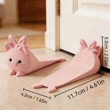 Pink Door Stopper, Prevents Finger Pinching And Door Slamming, Suitable For Home And Office Environments, Decorative Door Stop - Pink Doorstop - View 6