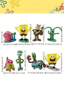 SpongeBob SquarePants 1個 方形褲子水族魚缸裝飾鳳梨屋躲避洞穴組，魚缸裝飾品，最適合好友的節日派對氛圍裝飾，完美的派對裝飾，家居裝飾品，完美的房間裝飾，聖誕禮物，給女朋友的畢業禮物，情人節，生日慶祝，紀念品，女性紀念品，可愛美學，情人節，禮物，裝飾品，家居裝飾，情人節禮物 - 查看 15