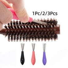 1Pc/2/3Pcs Cleaning Tool Comb Cleaning Brush, Suitable For Removing Hair And Dust, Ideal For Beauty Salon Use, Comb Companion - Multicolor - View 2