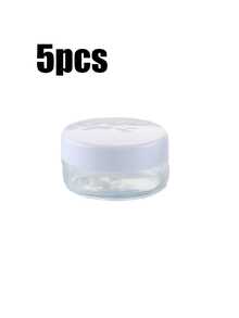 1/5pcs 10g Travel Size Colorful Cream Jars, Cosmetic Cream Jars, Multi-Color Round Sample Containers, Mini Portable Plastic Boxes, Mini Transparent Cream Jars, Empty Plastic Cosmetic Makeup Jars, Transparent Sample Bottles, Cosmetic Moisturizing Sample Containers - Multicolor - View 12