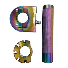 Puño de acelerador universal de 7/8" 22mm de aleación de aluminio CNC para motocicleta, manillar de acelerador ajustable de alto rendimiento, puño de acelerador de repuesto para modificación de scooter todoterreno - A - Ver 8