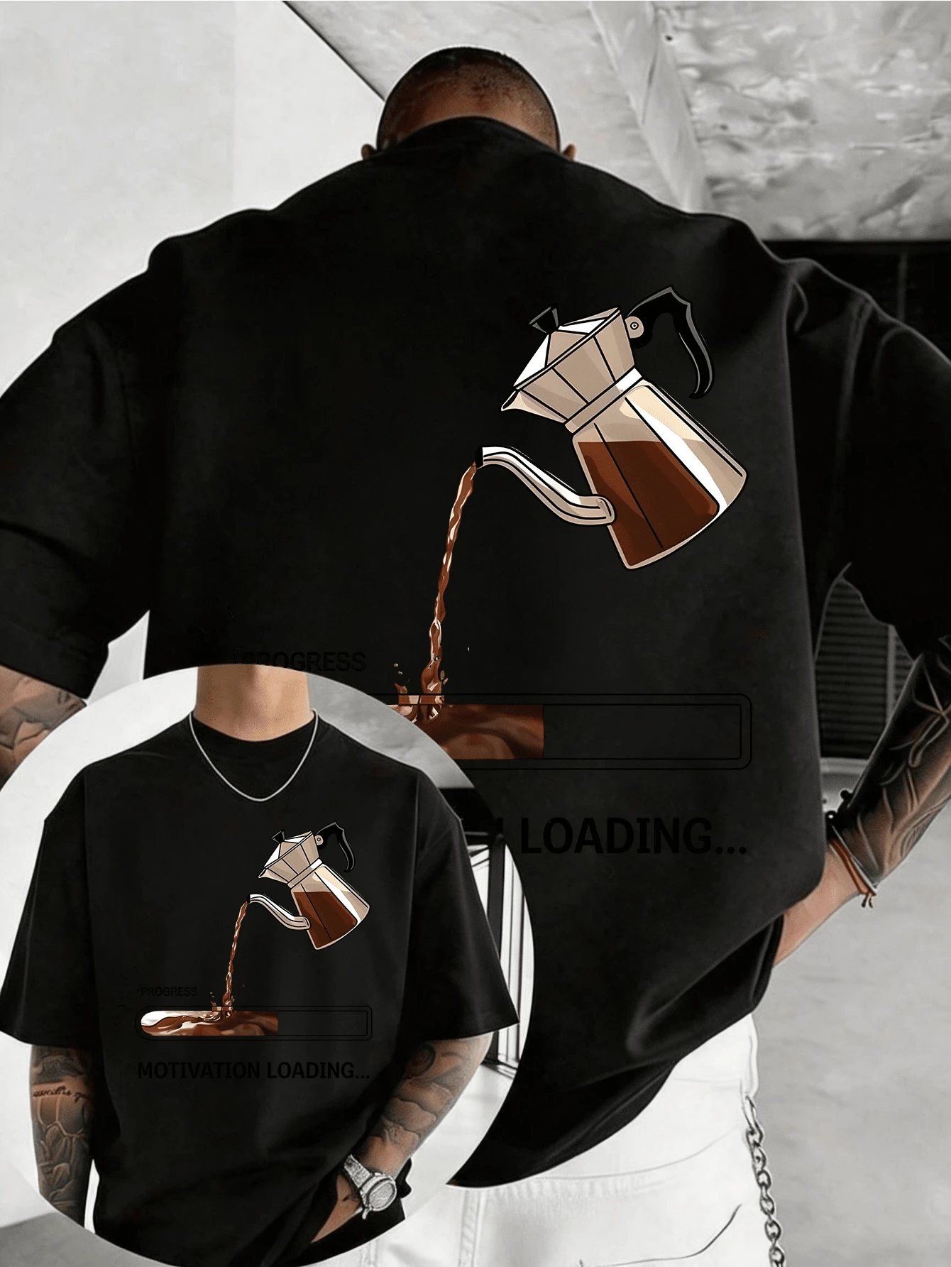 Men T-Shirts - Black - View 1