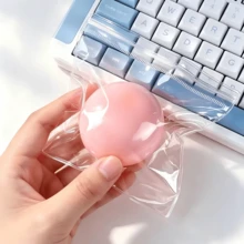 1pc Large Slow Rebound Squeeze Ball, PVC Sensory Stress Relief Plush Ball, OPP Packaging Gift, Stress Ball, Decompression, Adult Moisturizing Novelty Stress Relief, Birthday Gift, Party Decoration, Gift Box Accessory - Multicolor - View 12