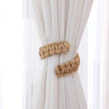 1pc/2pcs Elegant Braided Curtain Tieback Rope Clips, Suitable For Bedroom Living Room Home Decor, Fashionable And Practical Curtain Accessories - Multiple Styles - View 5