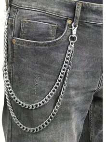 Multi-Layer Key Chain | Punk Pants Chain Motorcycle Riding Jeans Accessory - A - View 4