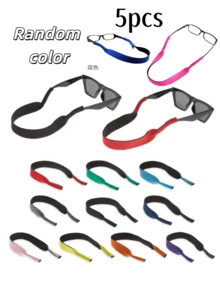 2pcs/5pcs/8pcs Floating Eyeglasses Retainer, Fashion Glasses Strap, Floating Fashion Glasses Strap, Fashion Glasses Holder Strap, Soft Eyeglasses Strap Suitable For Sports Outdoor Water Activities Men Women, Beach Essentials, Pool Float - Multicolor - View 9
