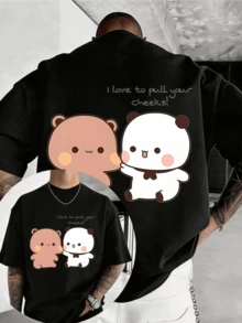 Men T-Shirts - 黑色 - 查看 6