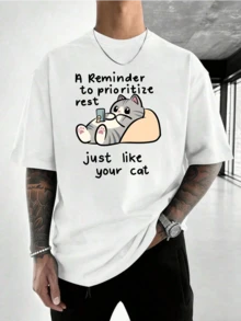 Men T-Shirts - 白色 - 查看 2