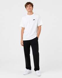 Nike Sportswear Solid Color Loose Crew Neck Short Sleeve T-Shirt, Men's, White - White - View 7