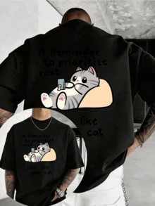 Men T-Shirts - Black - View 6