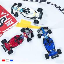 1pc Alloy F1 Formula Racing Car Model, Powerful Rear Wheel Spring, Streamlined Body, Exquisite Paint, Multiple Colors Available, Suitable For Children's Toys/Collection Display/Birthday Gifts/Holiday Celebrations - Multicolor - View 3