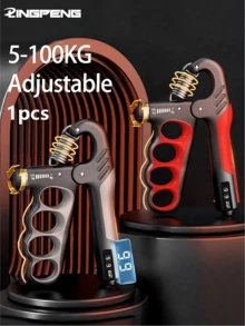 5-100kg Adjustable Grip Strengthener, Fitness Wrist Trainer, Hand Grip Exerciser, Muscle Recovery, Fitness Hand Strength Training Gym Accessory, Sports, Gym, Home Workout. Perfect Father's Day Gift. - Multicolor - View 1