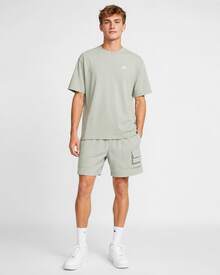 Nike 純色品牌Logo印套頭短袖T卹 男款 淺綠色 - 薄荷綠 - 查看 7