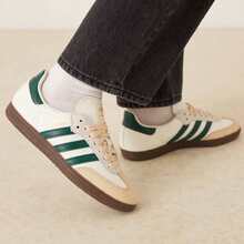 Adidas Samba Wmns Og 'White Hazy Green' Women's JR8843| Retro Heritage Style, Timeless Silhouette - 綠色 - 查看 1