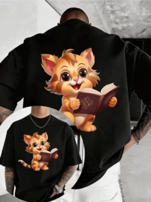 Men T-Shirts - 黑色 - 查看 6