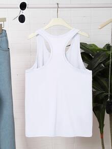Black Cross Pattern Print Design, Simple And Fashionable,  And Individual Street Style Pattern Print - White - View 2