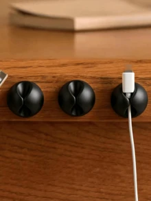 10pcs Round Cable Organizer Management Holder For Office Desk Room Decor Home Decor Fall Decor Bedroom Decor - Multicolor - View 16