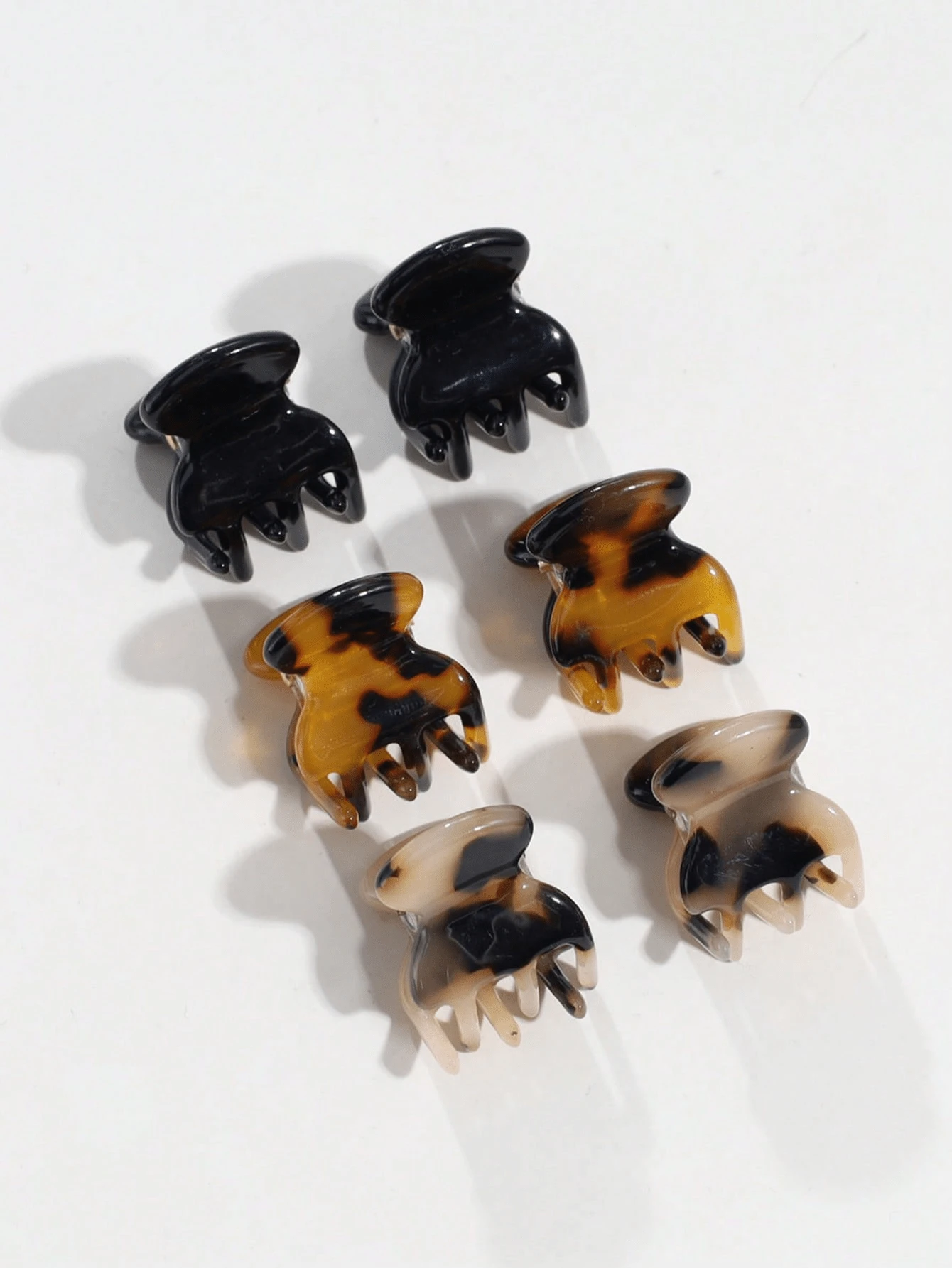 6/3 buah Jepit Rambut Mini Motif Leopard Asetat Serbaguna untuk Wanita, Cocok untuk Pemakaian Sehari-hari, Aksesori Rambut Musim Panas, Jepit Rambut Saat Liburan - MultiWarna - View 1