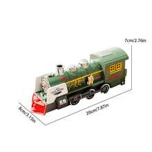 1pc Retro Steam Train Toy, Mist Steam, Linked Wheels, Sound And Light Effects, Available In Multiple Colors, Suitable For Children's Toys/Train Enthusiasts' Collection/Birthday Gifts - Multicolor - View 6