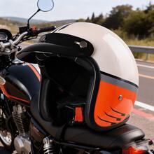 Casco de motocicleta modelo L07 3/4, diseño modular fabricado en material de resina ABS, casco de motocicleta unisex para todas las estaciones y duradero - Casco de tres cuartos 07 - Ver 6